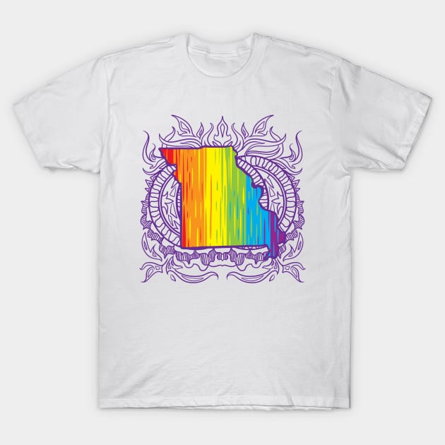 Missouri Mandala Pride T-Shirt by Manfish Inc.